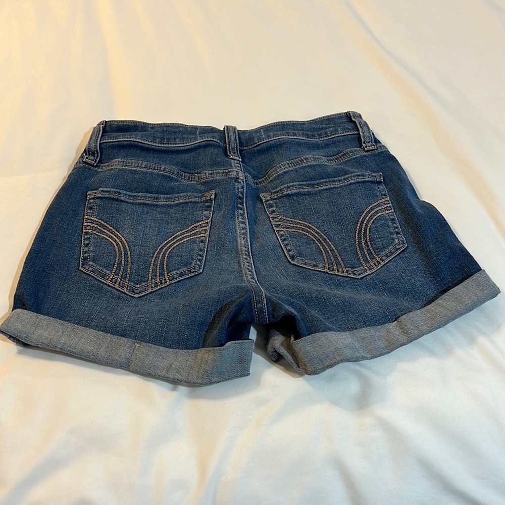 Hollister high rise rolled hem shorts